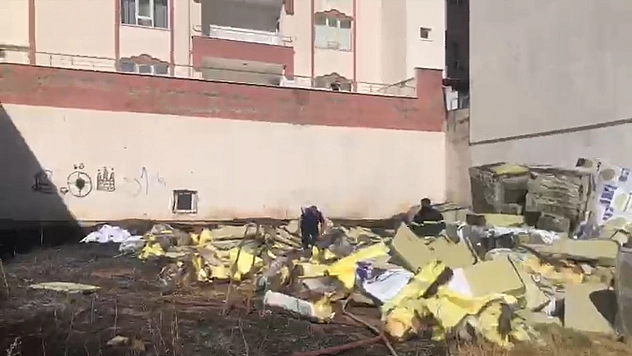 Kovancılarda korkutan yangın