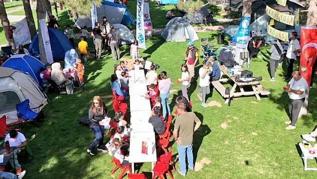 Malatya'da 'Aile Çadır Kampı' yoğun ilgi gördü