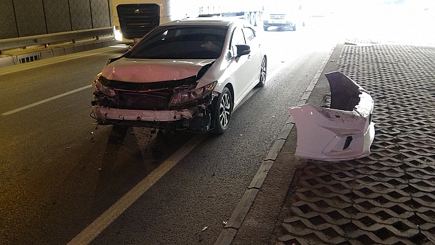 Malatya'da alt geçitte zincirleme kaza