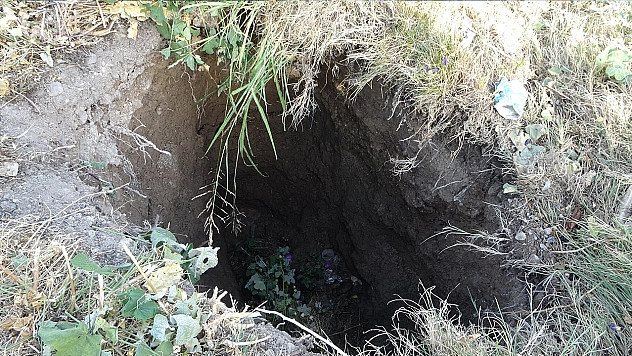 Malatya'da bahçede Obruk şoku: 6 metre derinliğinde çökme!