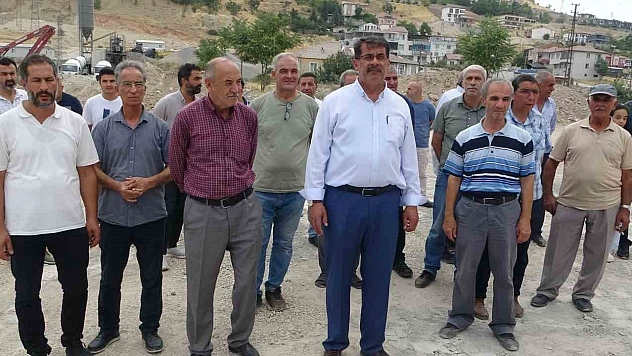 Malatya'da beton santrali tepkisi