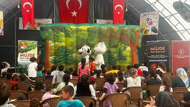 Malatya'da depremzede çocuklara yönelik tiyatro oyunu