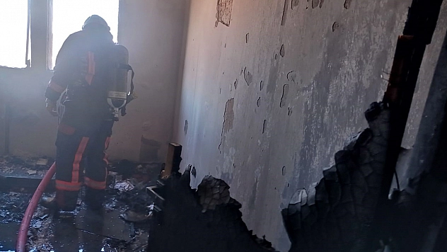 Malatya'da ev yangını