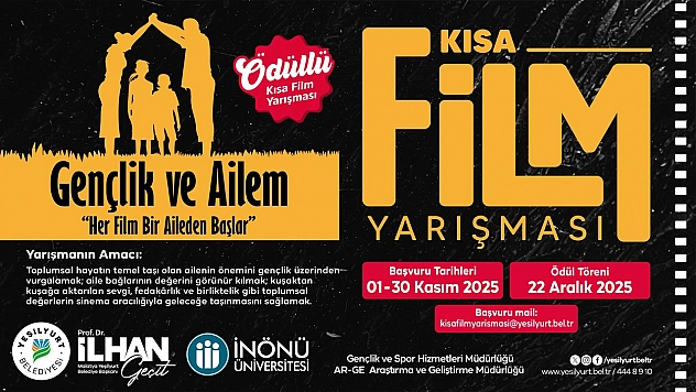 Malatya'da 'gençlik ve ailem' temalı ödüllü kısa film yarışması
