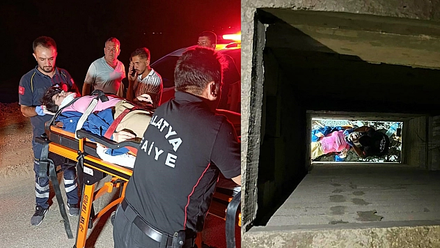 Malatya'da inşaatta asansör boşluğuna düşen kadın yaralandı