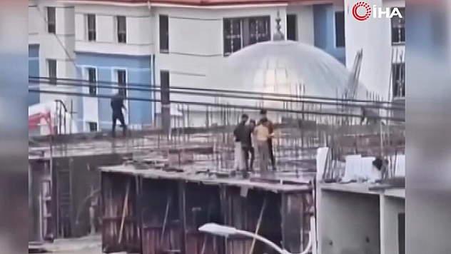 Malatya'da işçilerin halay molası yüzleri güldürdü