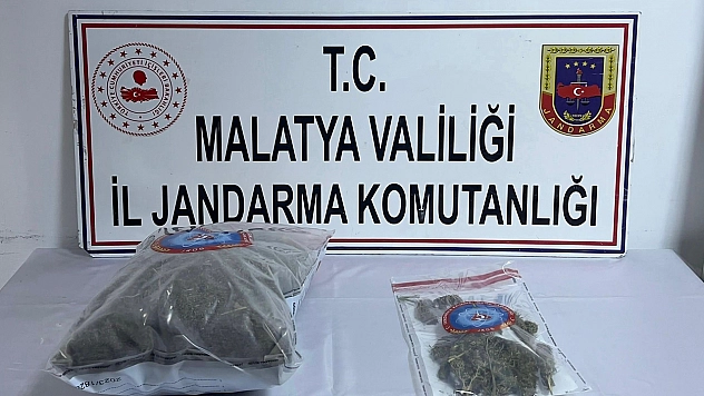Malatya'da jandarma operasyonu: 3 kilo esrar yakalandı