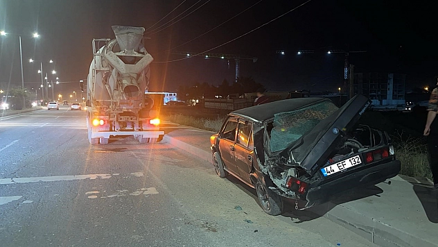 Malatya'da korkutan kaza