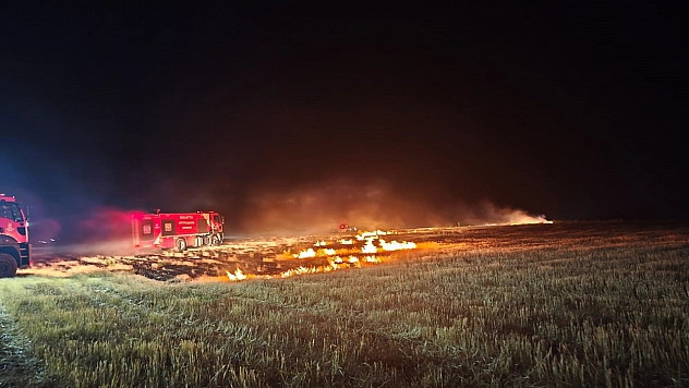 Malatya'da Korkutan Yangın