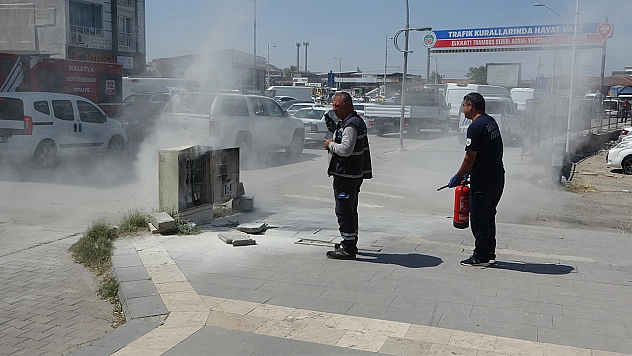 Malatya'da korkutan yangın paniği