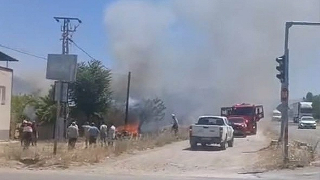 Malatya'da korkutan yangın