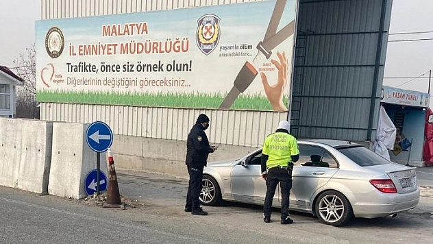 Malatya'da polisten yılbaşı alarmı