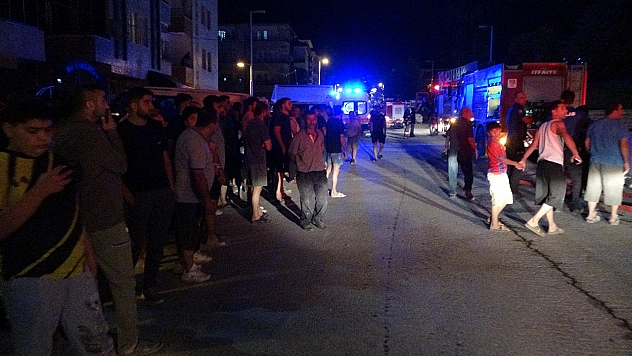 Malatya'da şantiyede yangın paniği