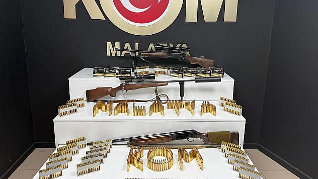 Malatya'da silah kaçakçılarına şafak operasyonu: 2 Gözaltı