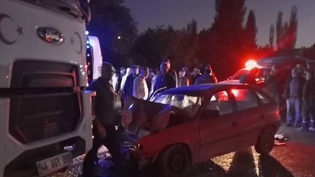 Malatya'da trafik kazası: 1 ölü, 1 yaralı