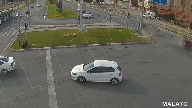 Malatya'daki kazalar KGYS kameralarına yansıdı