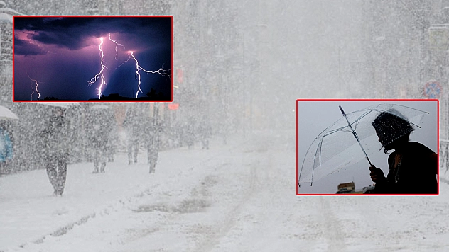 Meteoroloji o iller için kırmızı alarm verdi! Sağanak ve yoğun kar yağışı yolda