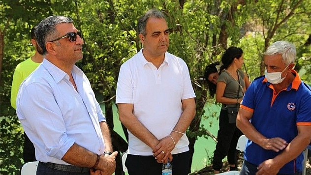 Milletvekili Erol, yangın bölgesini ziyaret etti