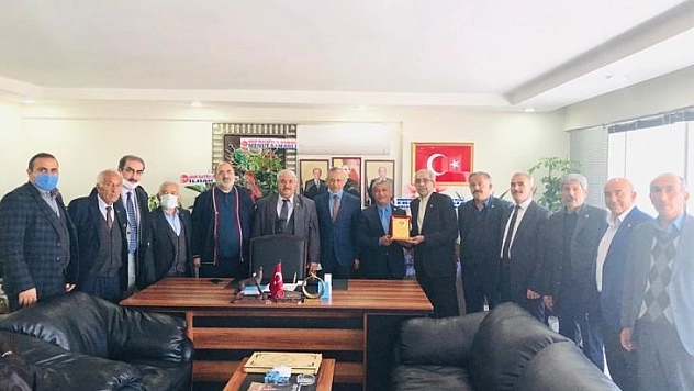 Muhtar Derneklerinden Gönültaş'a hayırlı olsun ziyareti