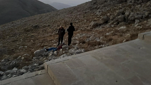 Nemruttun merdivenlerinden yuvarlanan turist yaralandı