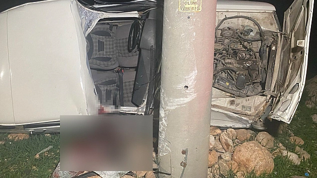 Otomobil Direğe Çarptı: 1 Ölü