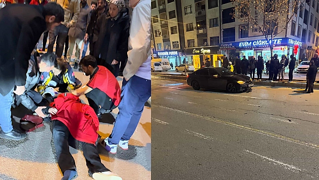 Otomobil, yayalara çarptı: 2 ağır yaralı