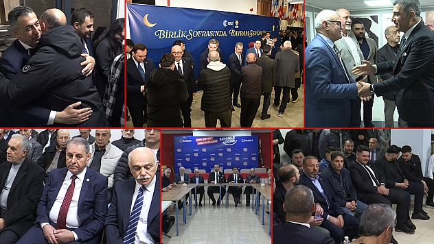 Partilerin bayramlaşma yoğunluğu