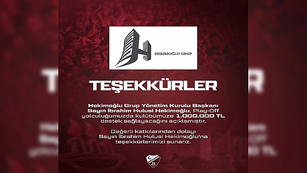Play-off yolunda Elazığspor'a bir destek daha