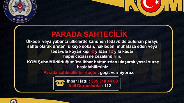 Polisten vatandaşlara 'Afişli' uyarı
