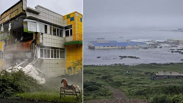 Rusya'da 8,8 büyüklüğünde deprem! 11 ülke için tsunami uyarısı yapıldı