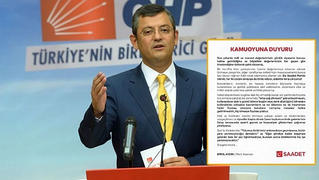 Saadet'ten Bir İlk…