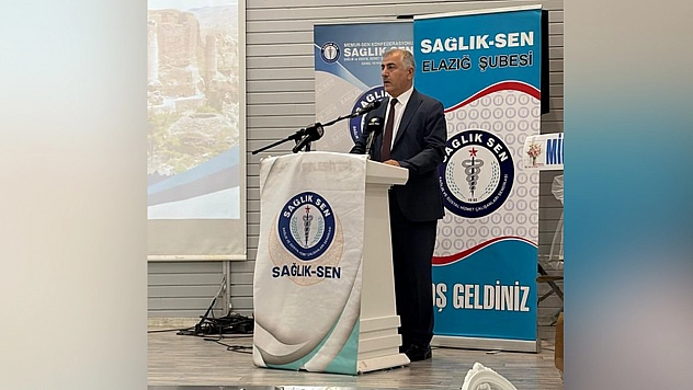 Sağlık-Sen Elazığ'da Selçuk Kılıç yeniden Başkan seçildi