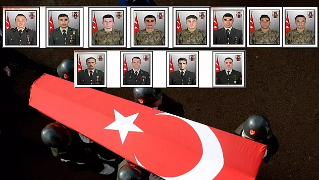 Şehit 12 askerimizin kimlikleri belli oldu