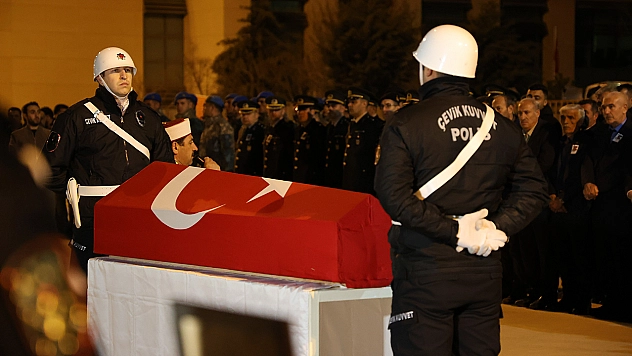 Şehit polis memuru Seçkin Yalçın, memleketi Elazığ'da törenle karşılandı