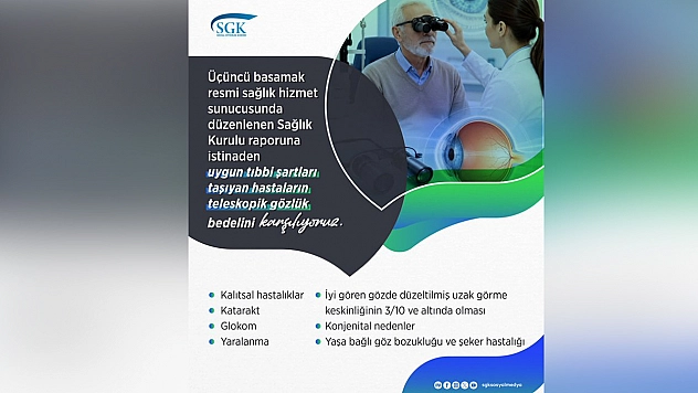 SGK'dan Teleskopik Gözlük için yeni düzenleme
