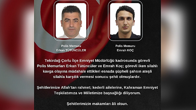 Silahlı müdahale kanlı bitti: İki polis şehit oldu