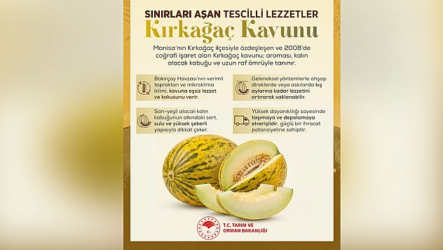 Sınırları aşan tescilli lezzet: Kırkağaç kavunu