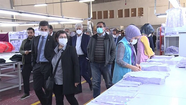 Tekstil Sektörünün Temsilcileri Osb'yi Gezdi 
