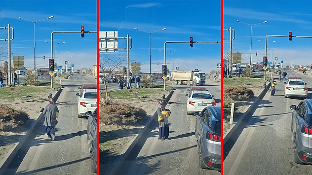 Trafikte dilenci problemi…