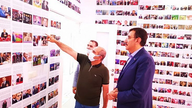 Tüfenkci, vatan ve Cumhurbaşkanı sevgisiyle 2 bin 23 sayfa şiir yazan başyiğit'i ziyaret etti