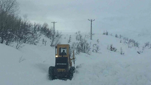 Tunceli'de karla mücadele çalışmaları sürüyor