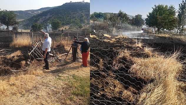 Tunceli'de otluk alanda çıkan yangın söndürüldü