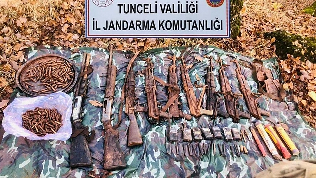 Tunceli'de teröristlere ait sığınak imha edildi