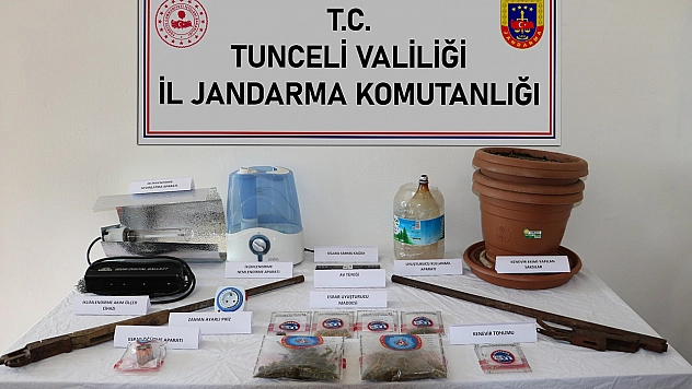 Tunceli'de uyuşturucu operasyonu