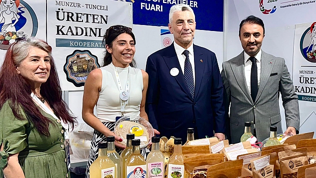 Tuncelili kadınlar Türkiye Kooperatifler Fuarı'nda