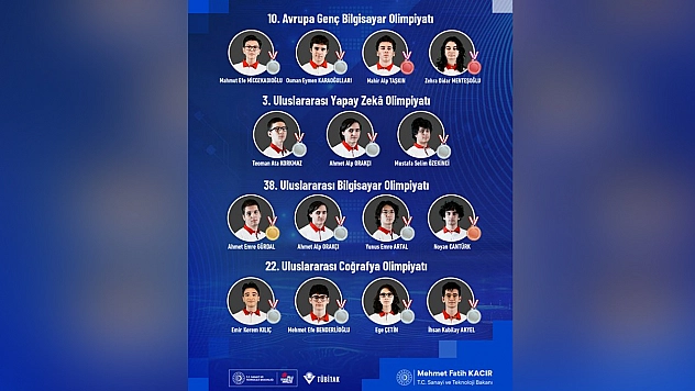 Türkiye'den Bilim Olimpiyatlarında 16 madalya