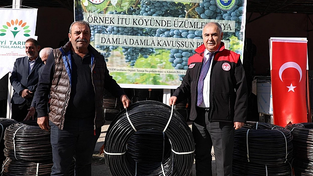 'Üzümler Suya Damla Damla Kavuşsun' Projesiyle Üreticilere Destek