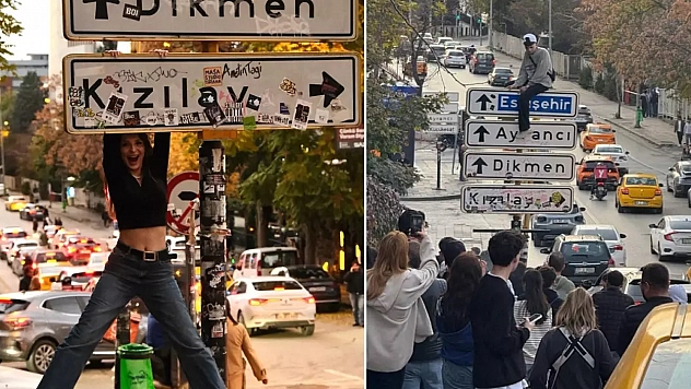 viral olan tabelanın etrafına dikenli tel çekildi