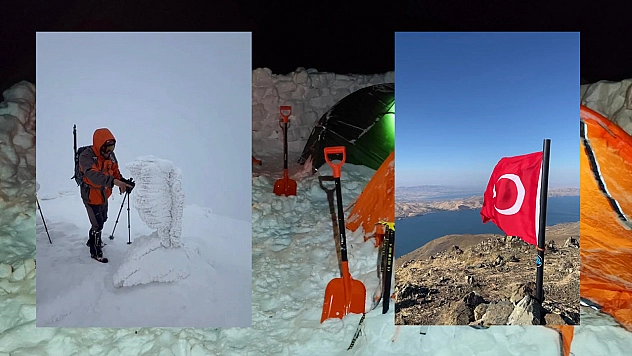 Yazın dalgalanan bayrak kışın buz kesti