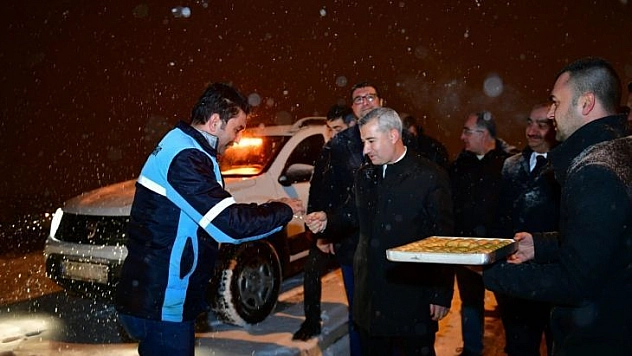 Yeşilyurt'ta karla mücadele seferberliği